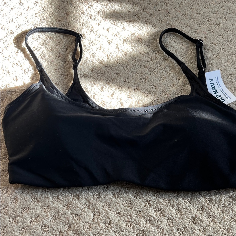 NWT Old Navy Black Bikini Top Size Medium